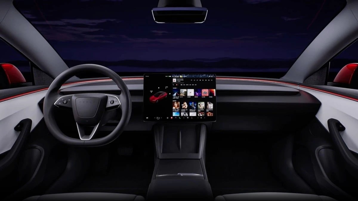 Intérieur Tesla Model 3